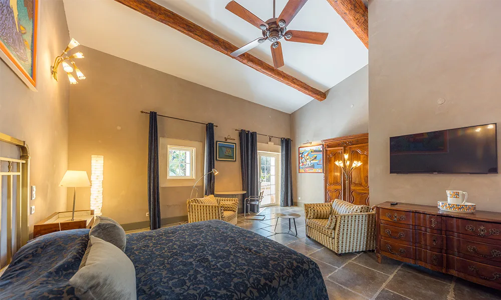 Chambre grand malherbes bleue